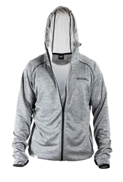 EXEL SCORE ZIP HOODIE GREY