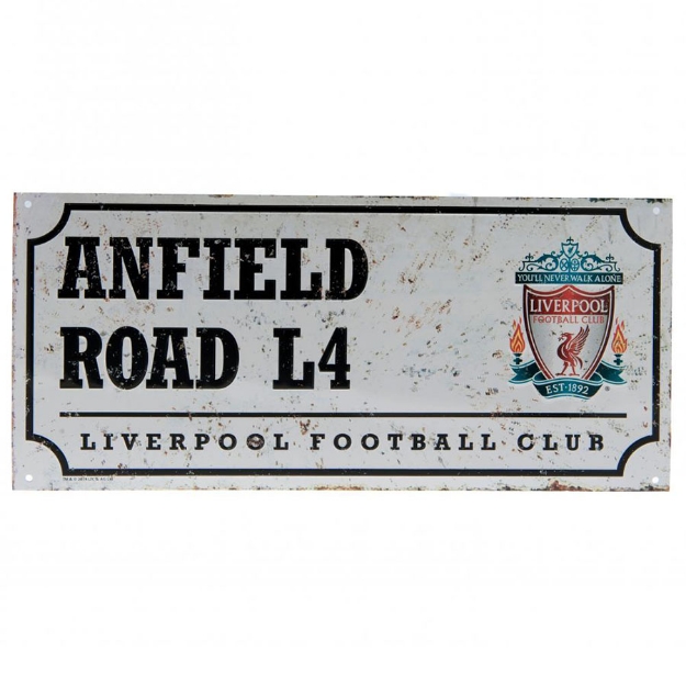 LIVERPOOL FC STREET SIGN RETRO