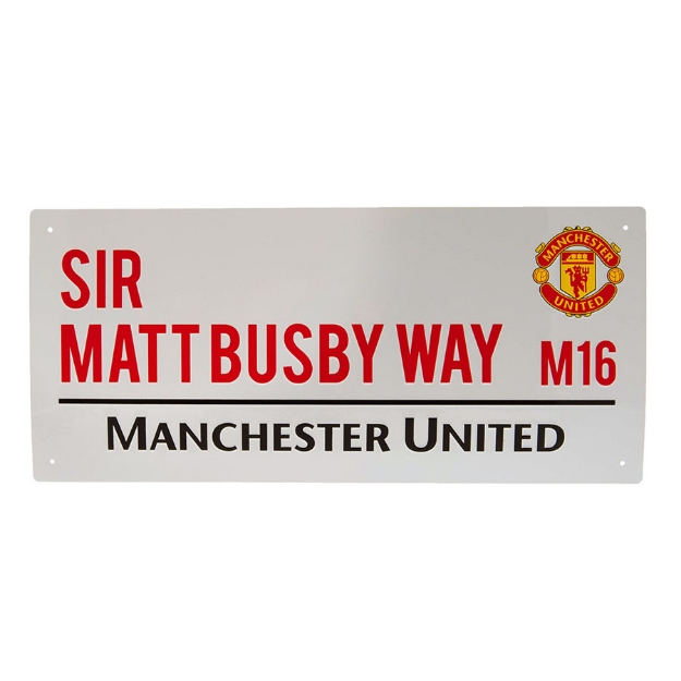 MANCHESTER UNITED FC STREET SIGN