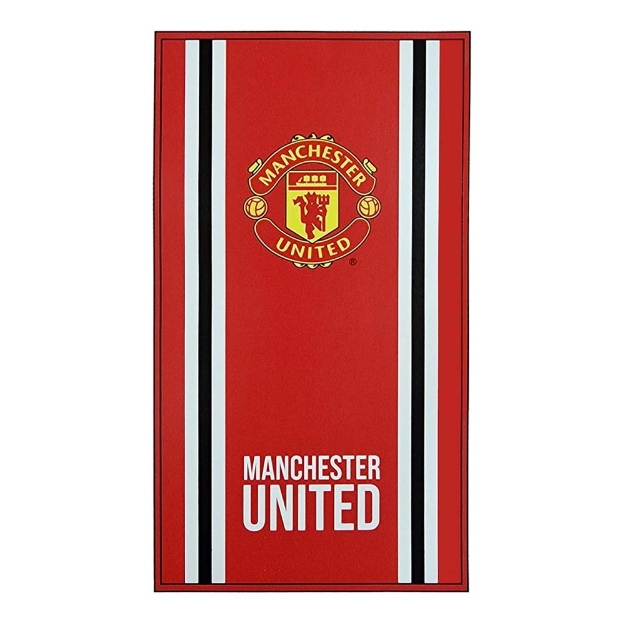 MANCHESTER UNITED FC CORE STRIPE TOWEL