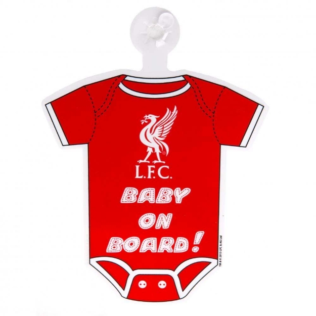 LIVERPOOL FC BABY ON BOARD SIGN