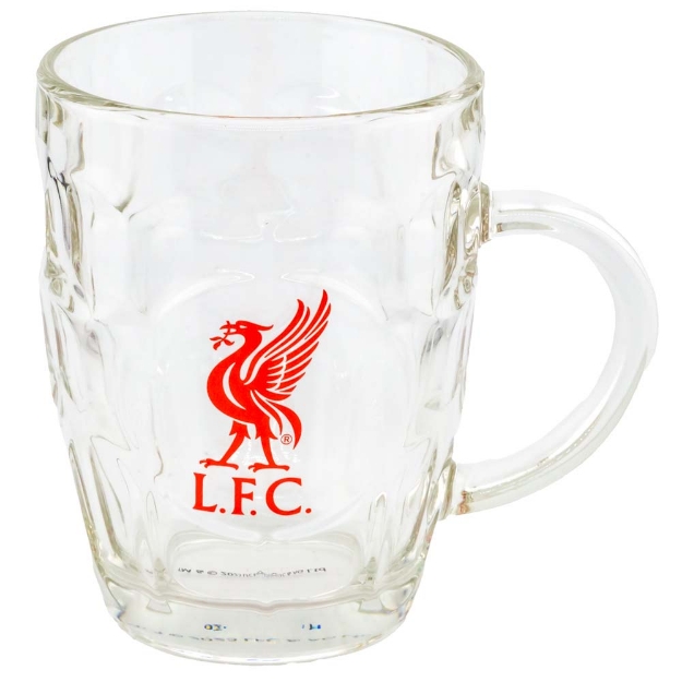 LIVERPOOL FC DIMPLE GLASS TANKARD