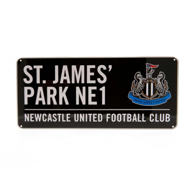 NEWCASTLE UNITED FC STREET SIGN