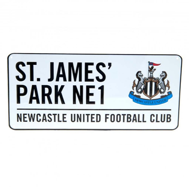 NEWCASTLE UNITED FC STREET SIGN