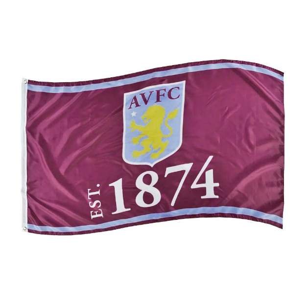 ASTON VILLA FC ESTABLISHED FLAG