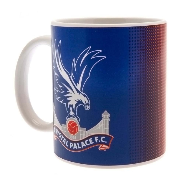 CRYSTAL PALACE FC HALFTONE MUG